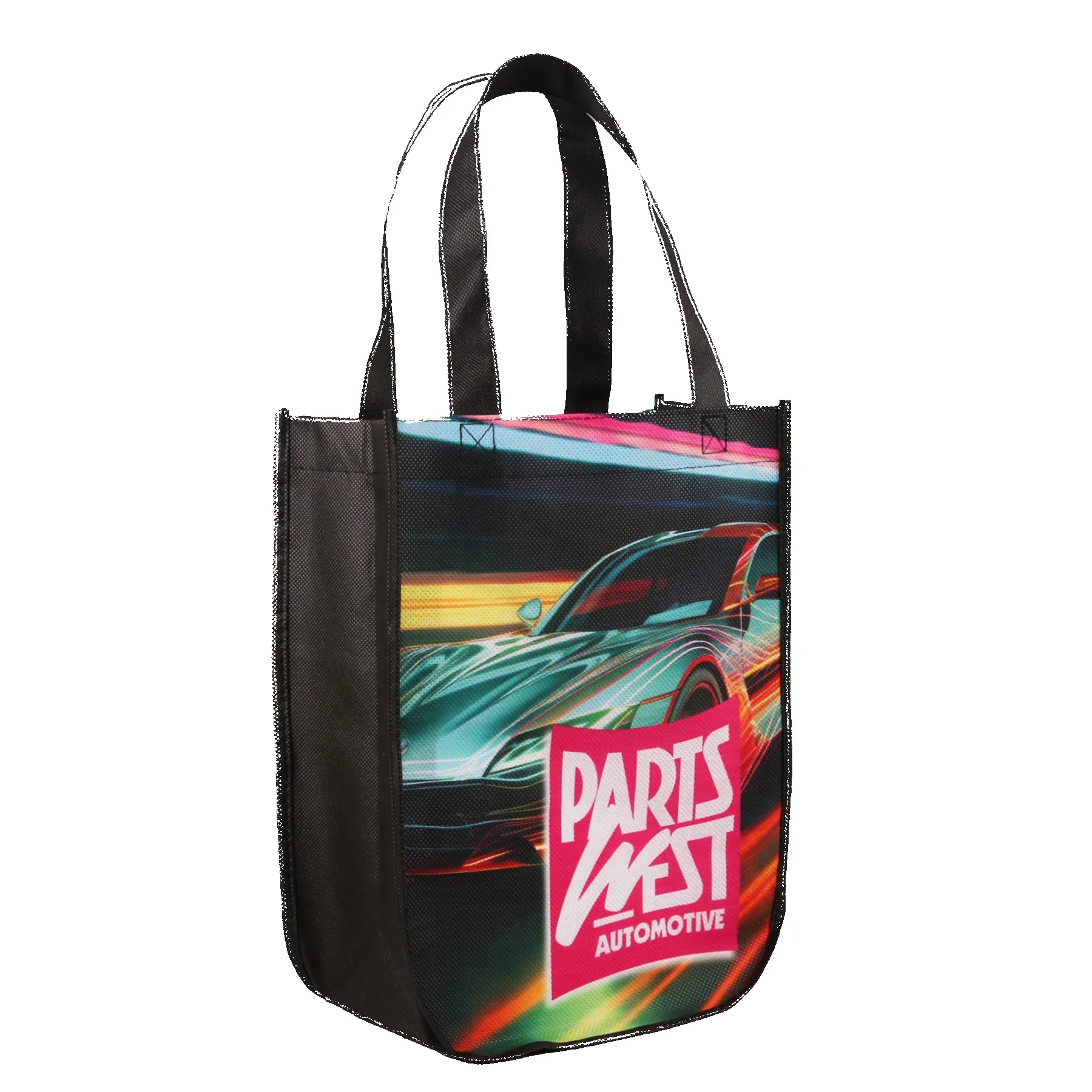 Yuma Sublimated Non-Woven Curve Bottom Tote Bag view 4
