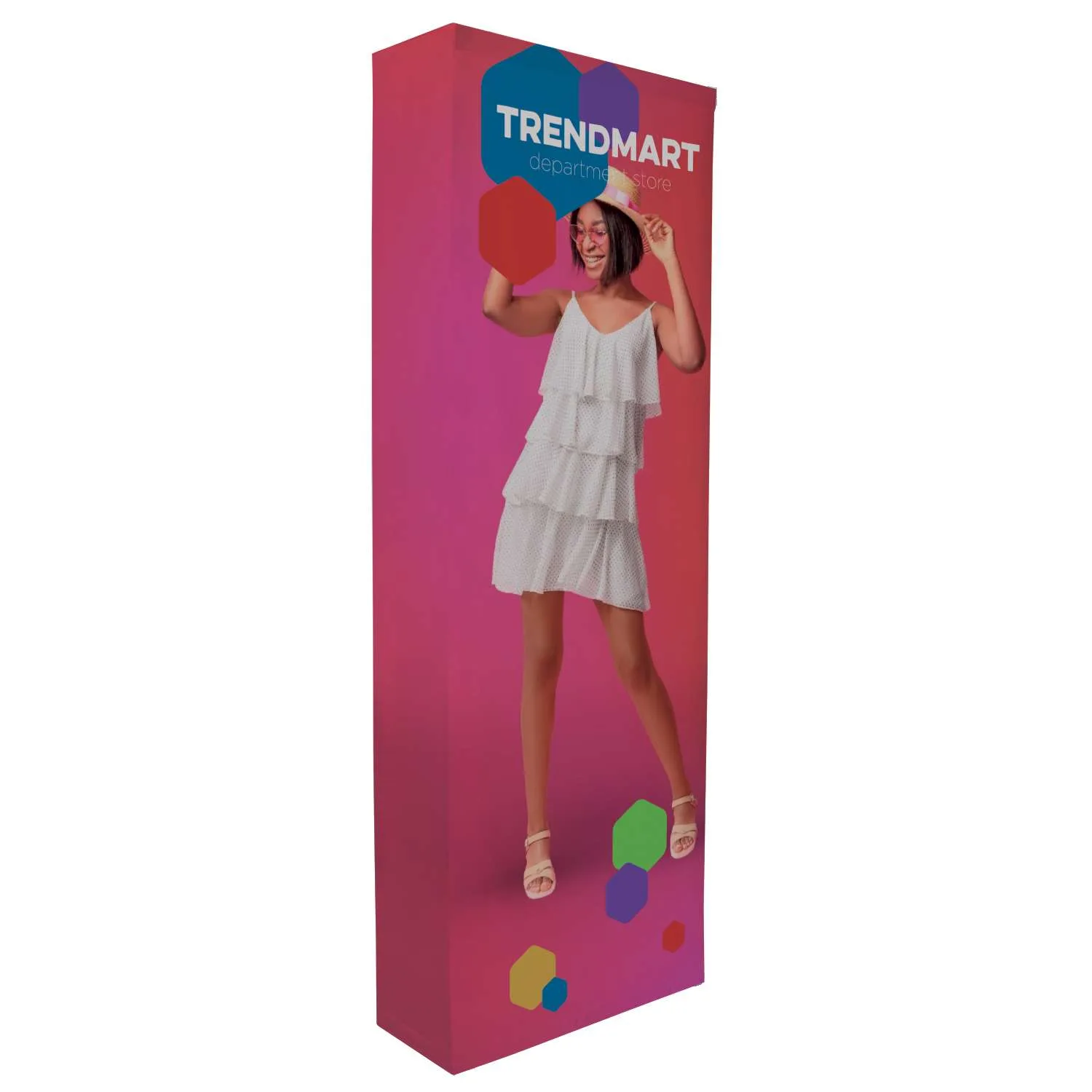 3' Straight Splash Floor Display Wrap Kit (Poly Knit)