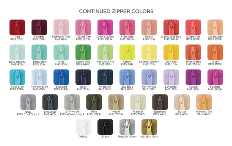 Zipper Colors