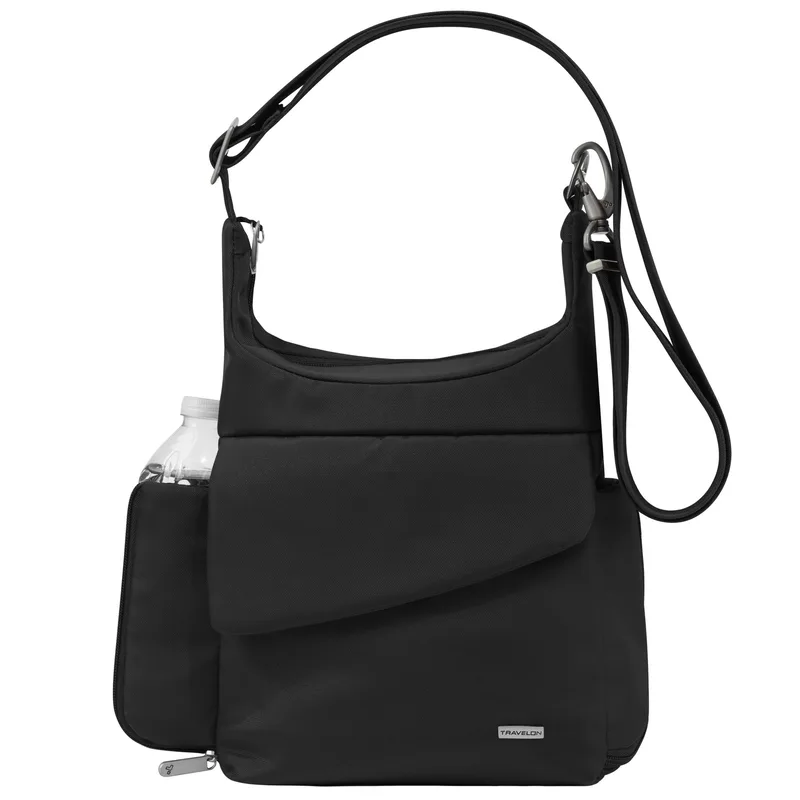 Travelon Anti-Theft Classic Black Messenger Bag