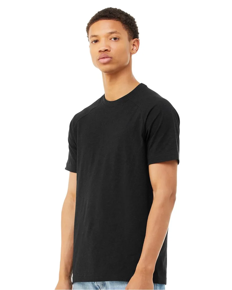 Bella+Canvas® Men's Heather CVC Raglan T-Shirt view 2
