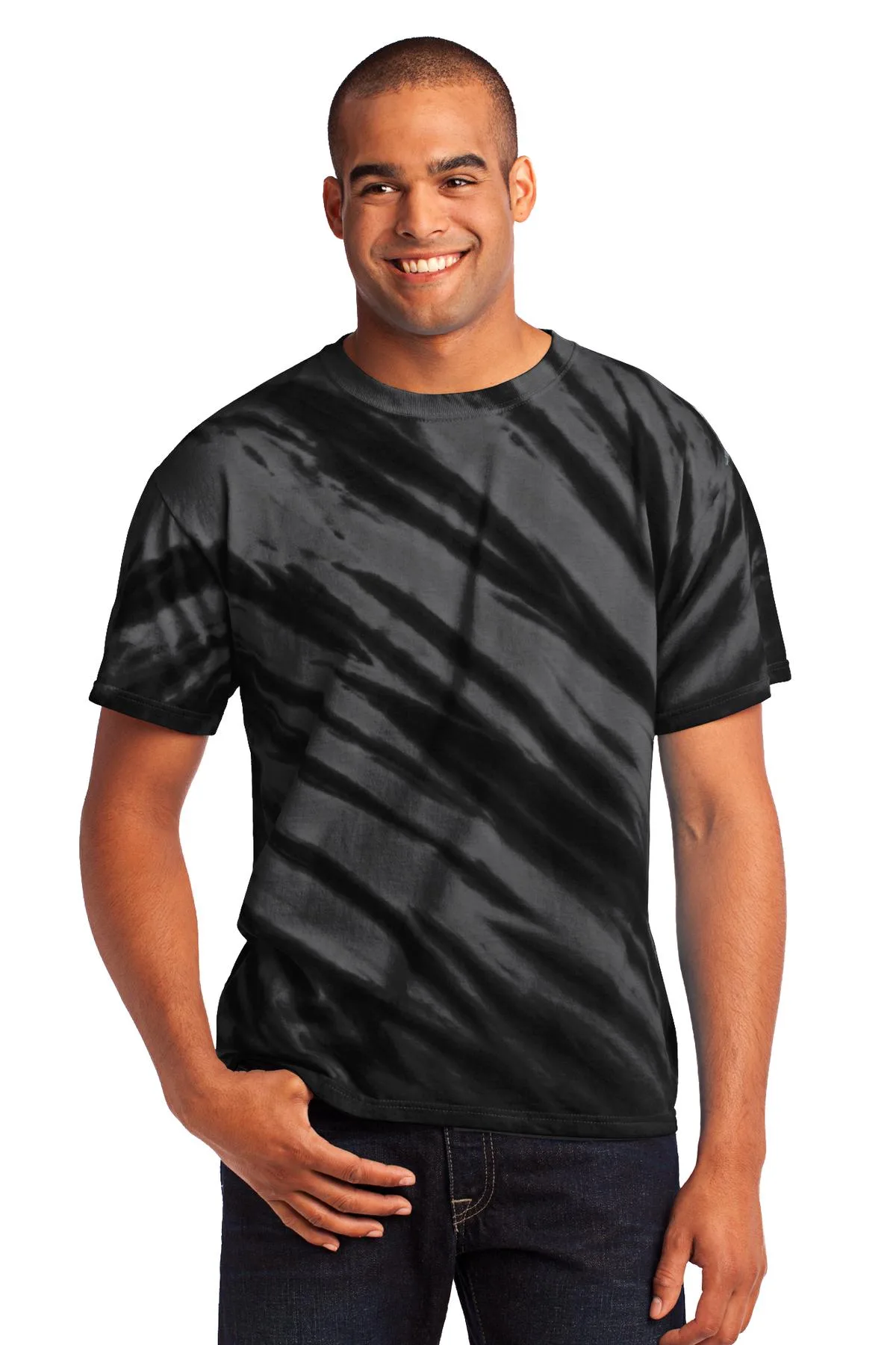 Port & Co™ Tiger Stripe Tie-Dye Tee.