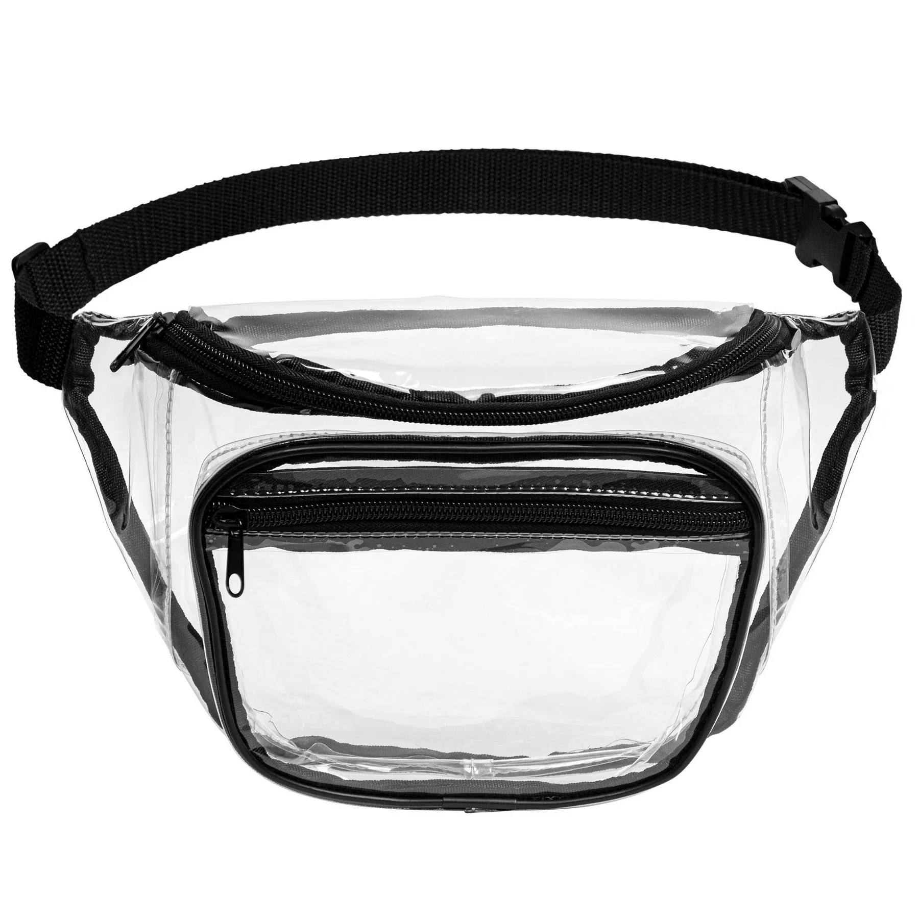 Two Pocket PVC Fanny Pack w/ Zipper view 3