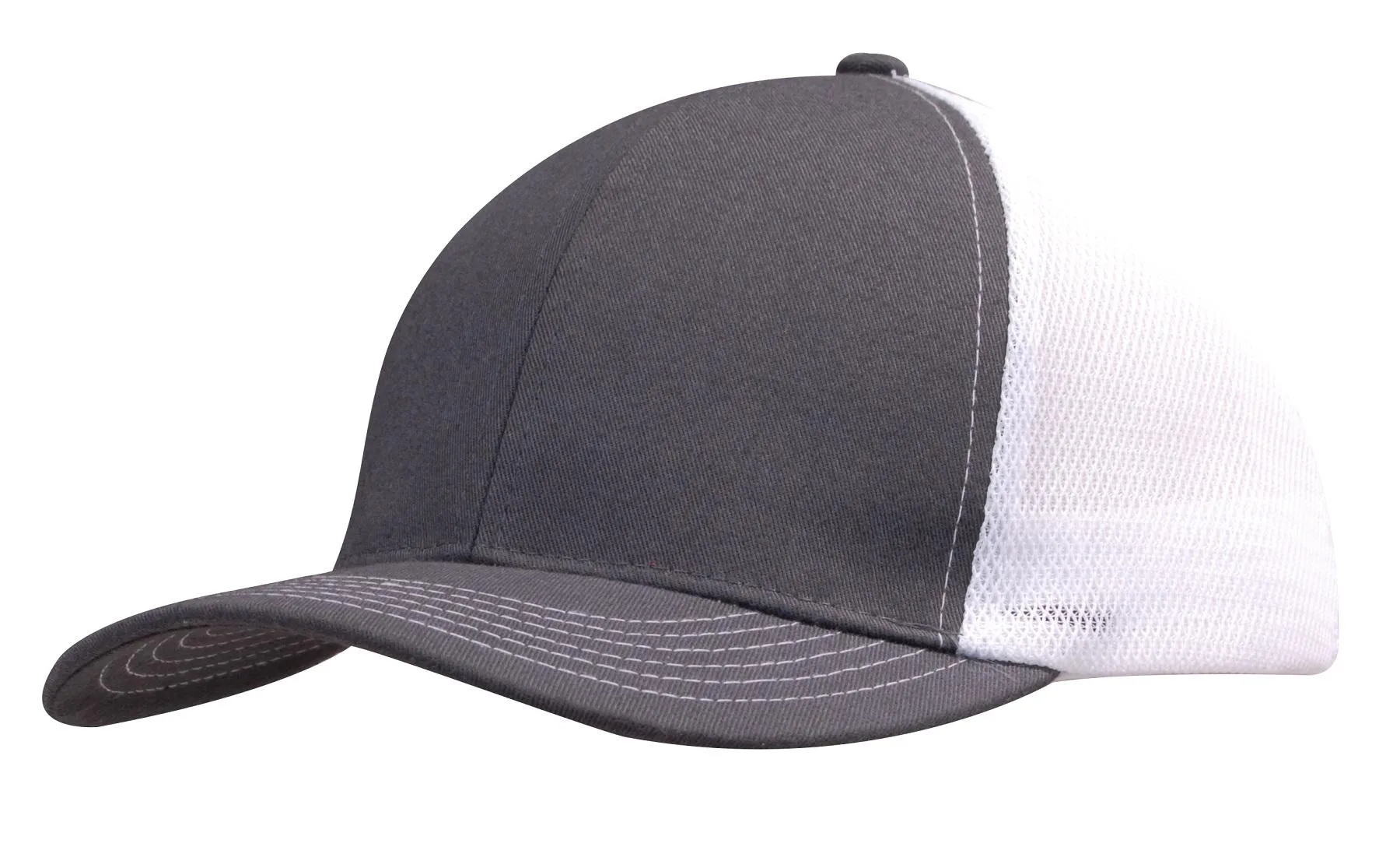 Brushed Cotton Cap w/Mesh view 2