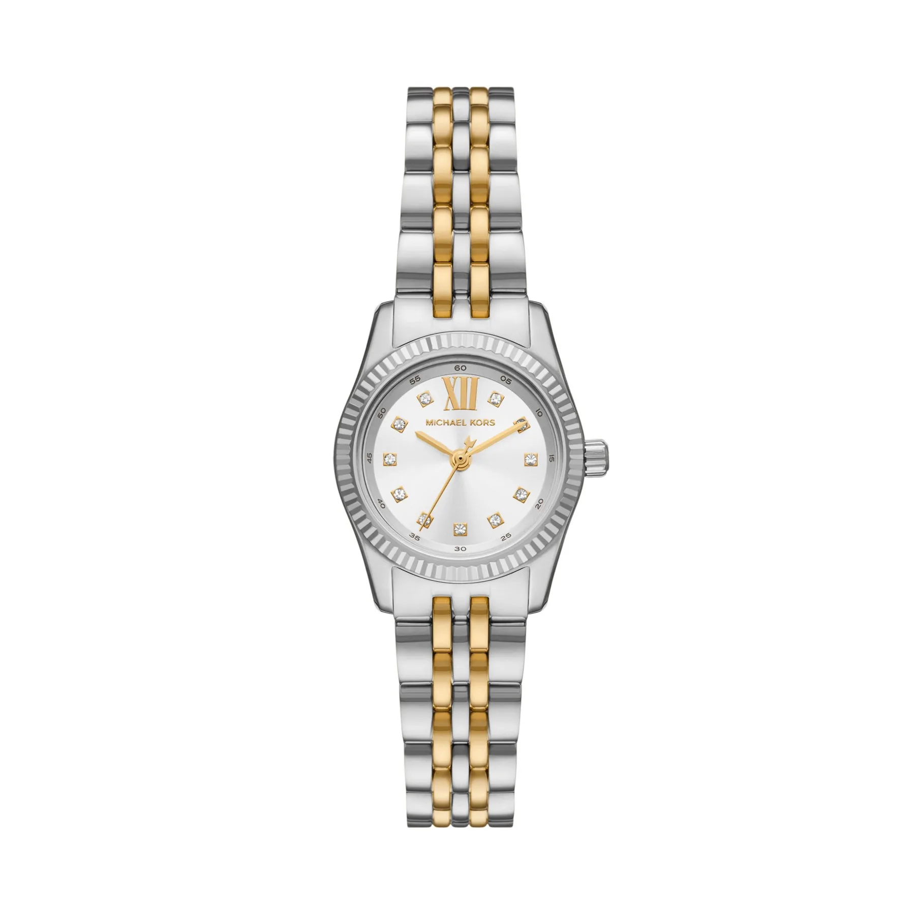 Michael Kors Women's Petite Lexington Pave Two-Tone Watch