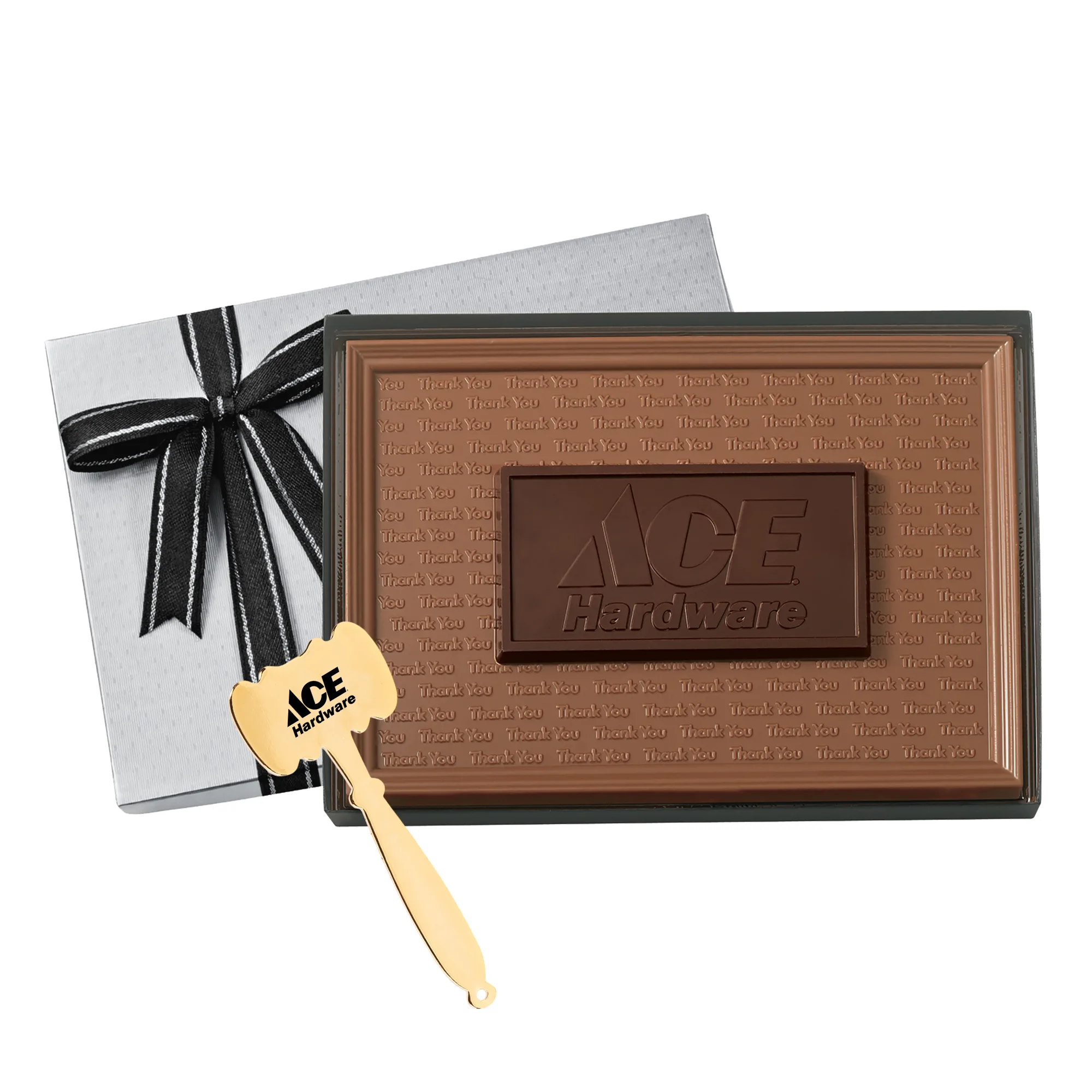 Molded Milk Chocolate Bar w/ Dark Chocolate Center view 3