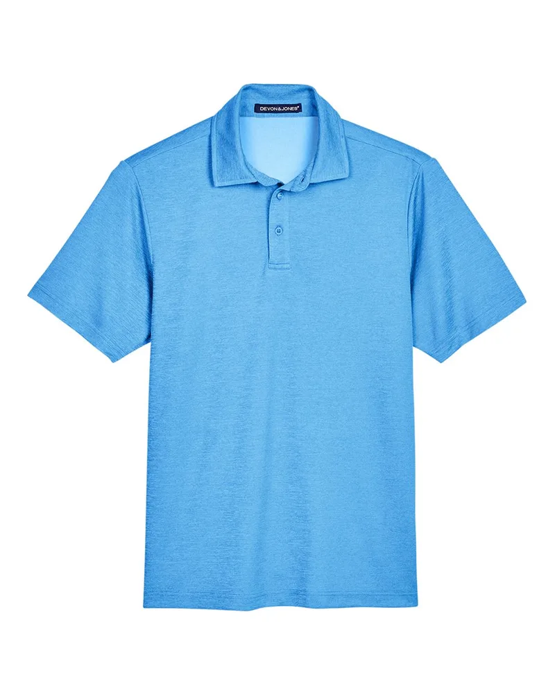 Devon and Jones® Men's CrownLux Performance® Address Mélange Short Sleeve Polo Shirt view 6