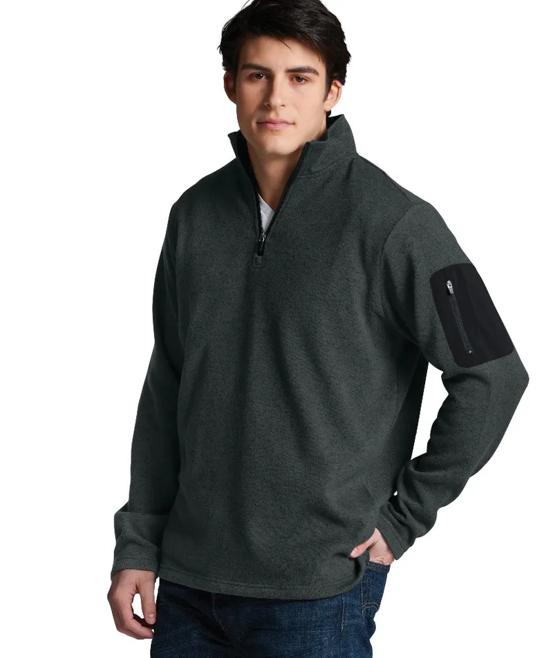 Men's Heathered Fleece Pullover