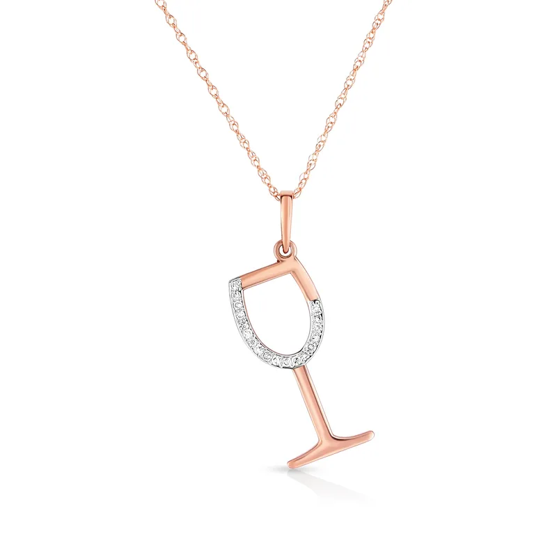 Jilco Inc Wine Glass Necklace