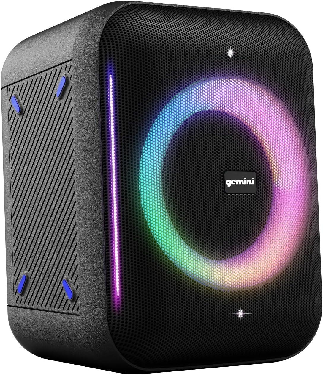 Gemini 320W 6.5" Professional Speaker w/Led Party Lighting