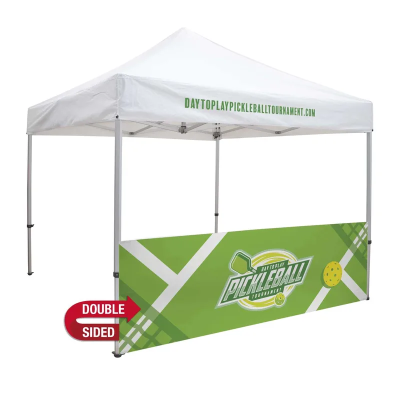 10' Elite Tent Half Wall Kit (UV-Printed, Double-Sided)