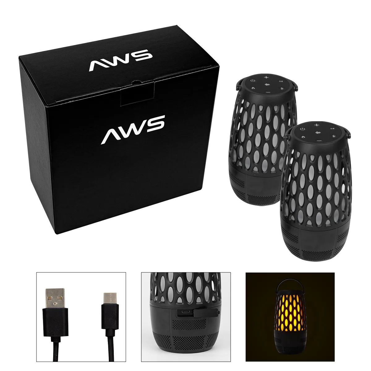 Aws Flame Lantern Speaker & Sound Machine Kit view 3