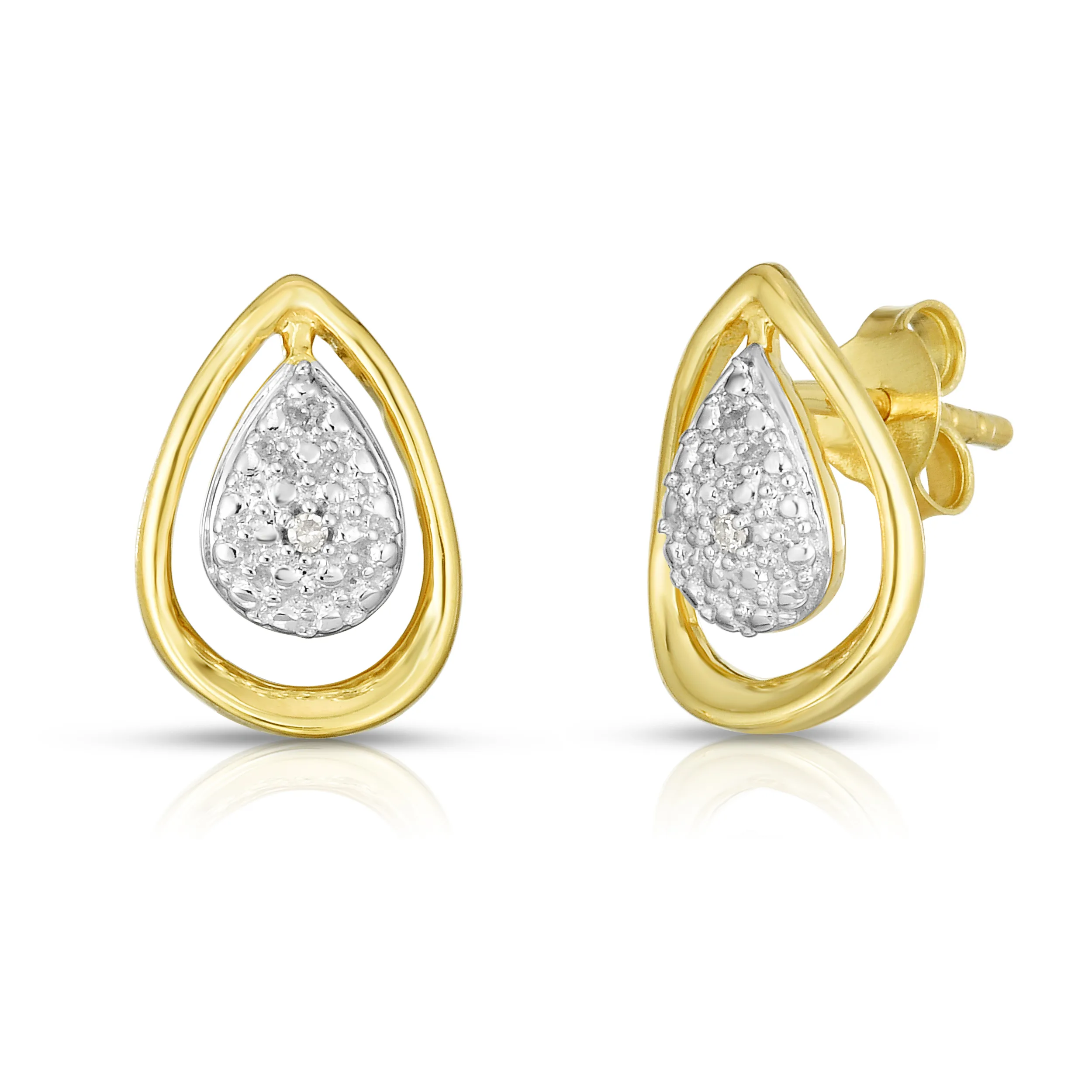 Jilco Inc Diamond Tear Drop Earrings