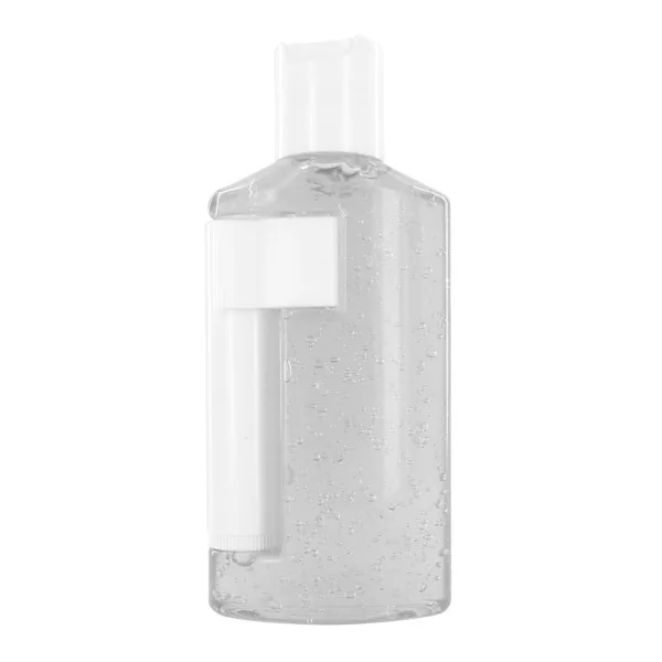 2 oz Duo Bottle with Clear Gel Sanitizer and SPF 15 Lip Balm in White Tube view 2