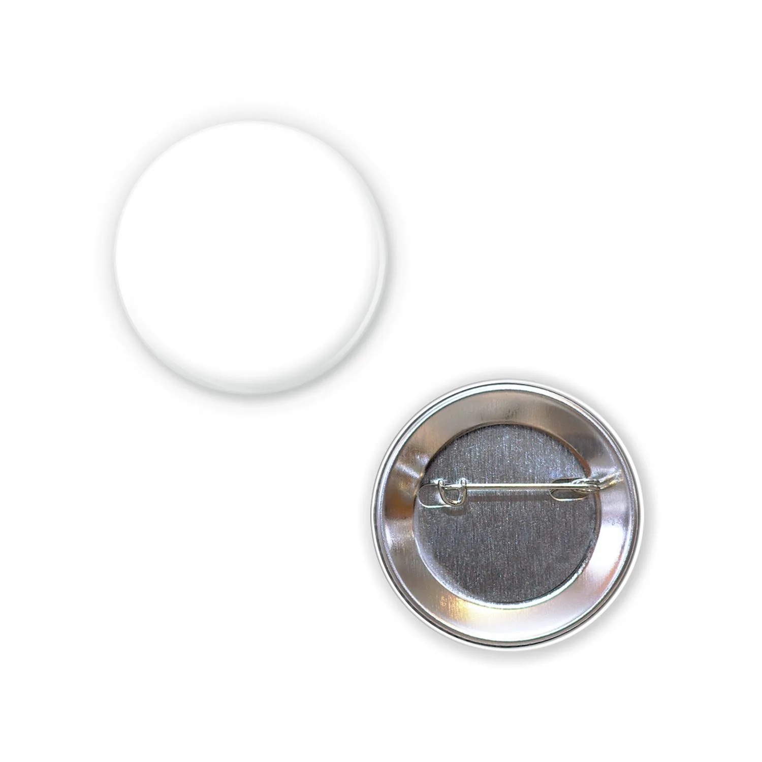1-3/4 Diam Round Button w/ Pin view 2