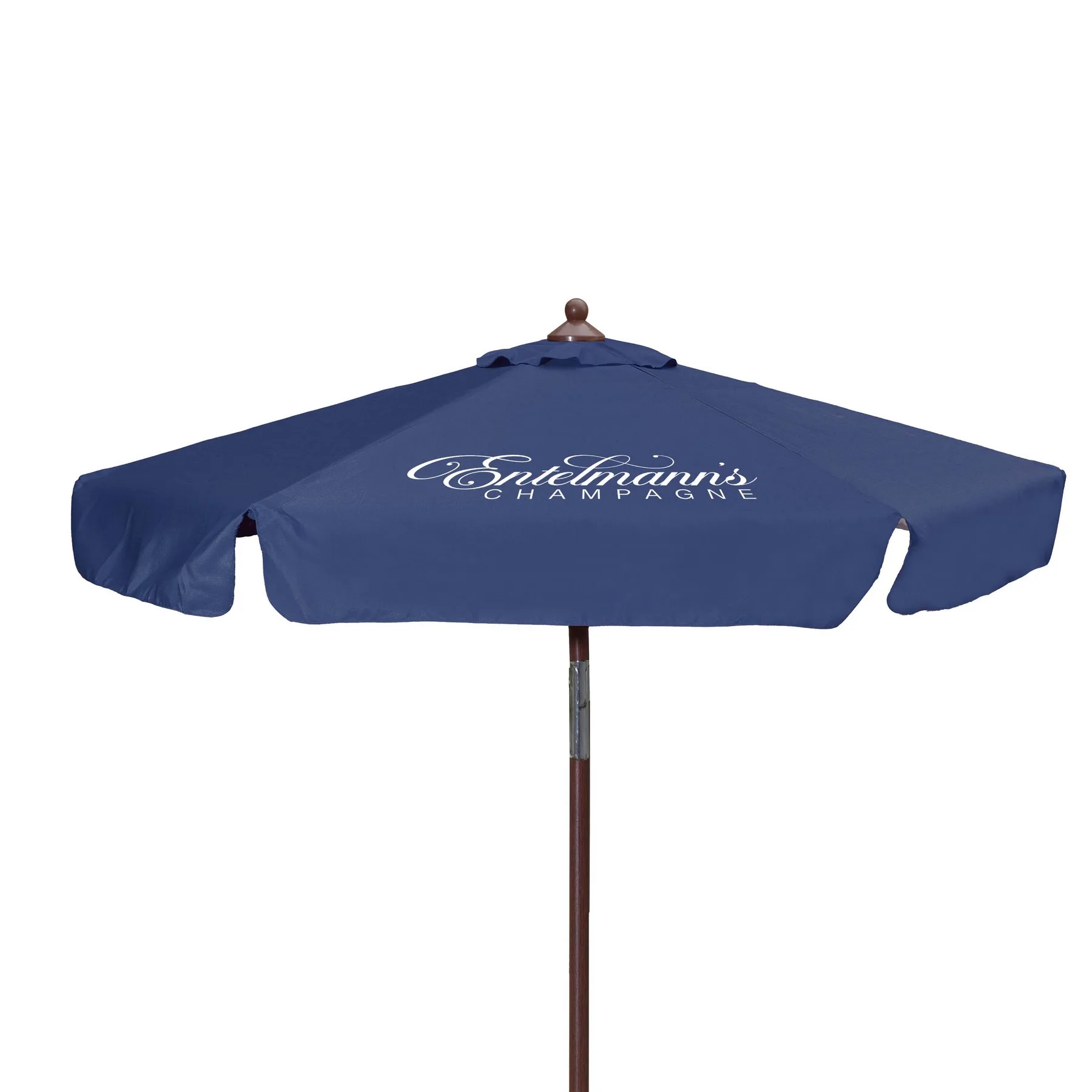 7' Wood Look Tilting Market Umbrella Kit With Valance 1 Imp view 7
