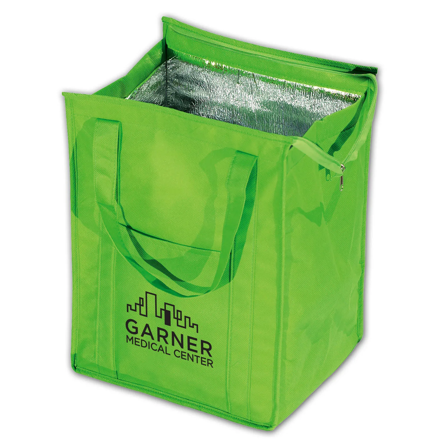 Insulated Polytex Tote W/Zipper view 6