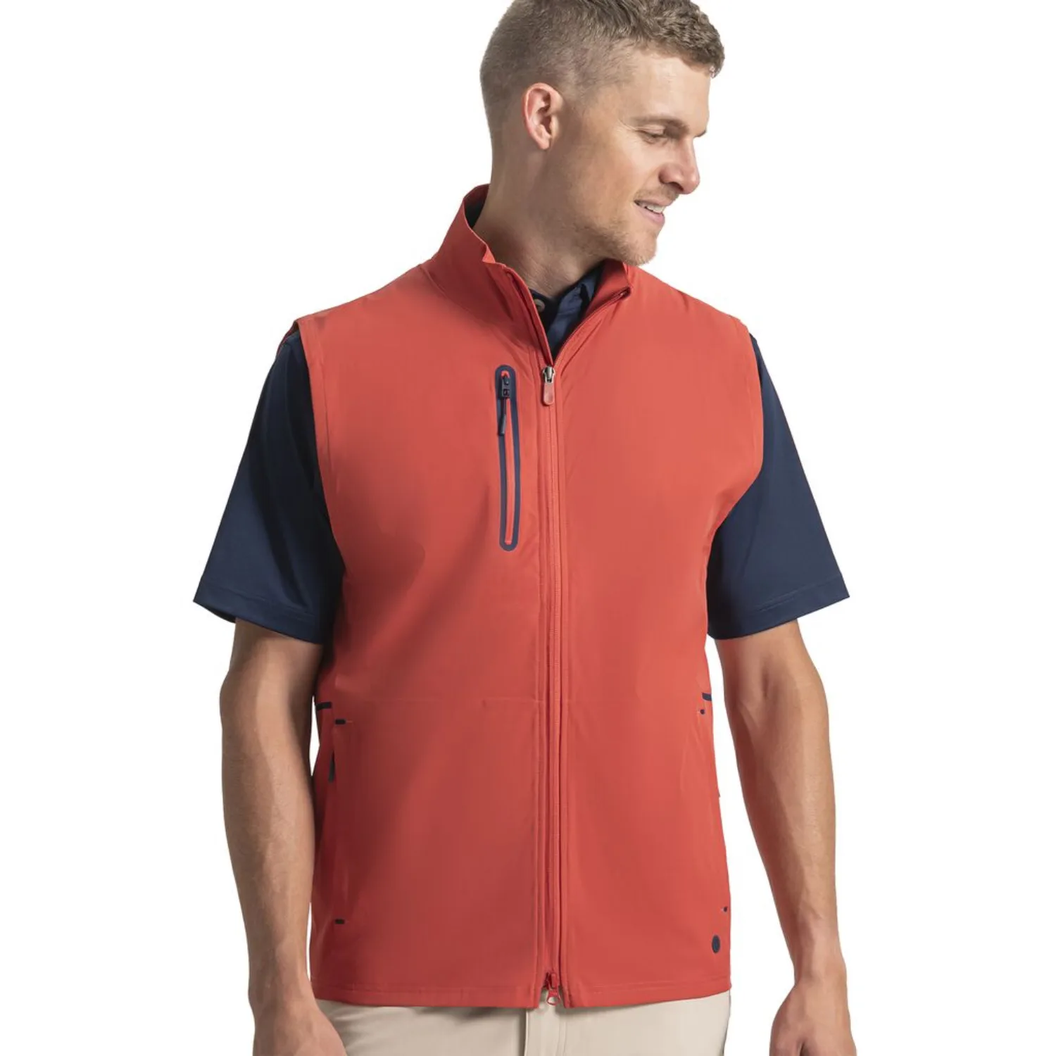 FootJoy® Tech Performance Vest with 2-way zipper and Chest Pocket view 7