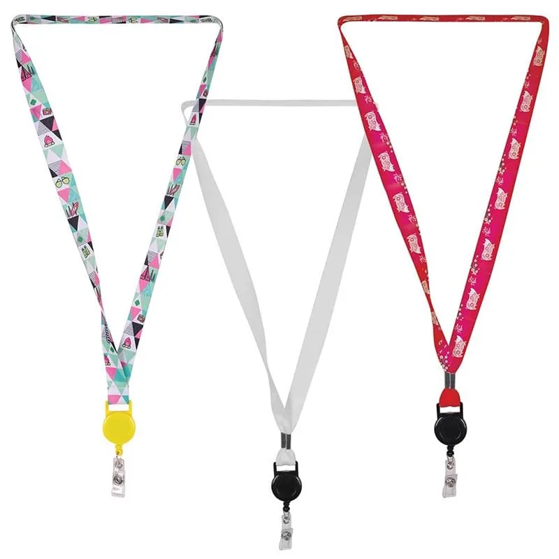 3/4" Sublimation Lanyard w/ Retractable Badge Holder (QuickShip) 18-24 Days