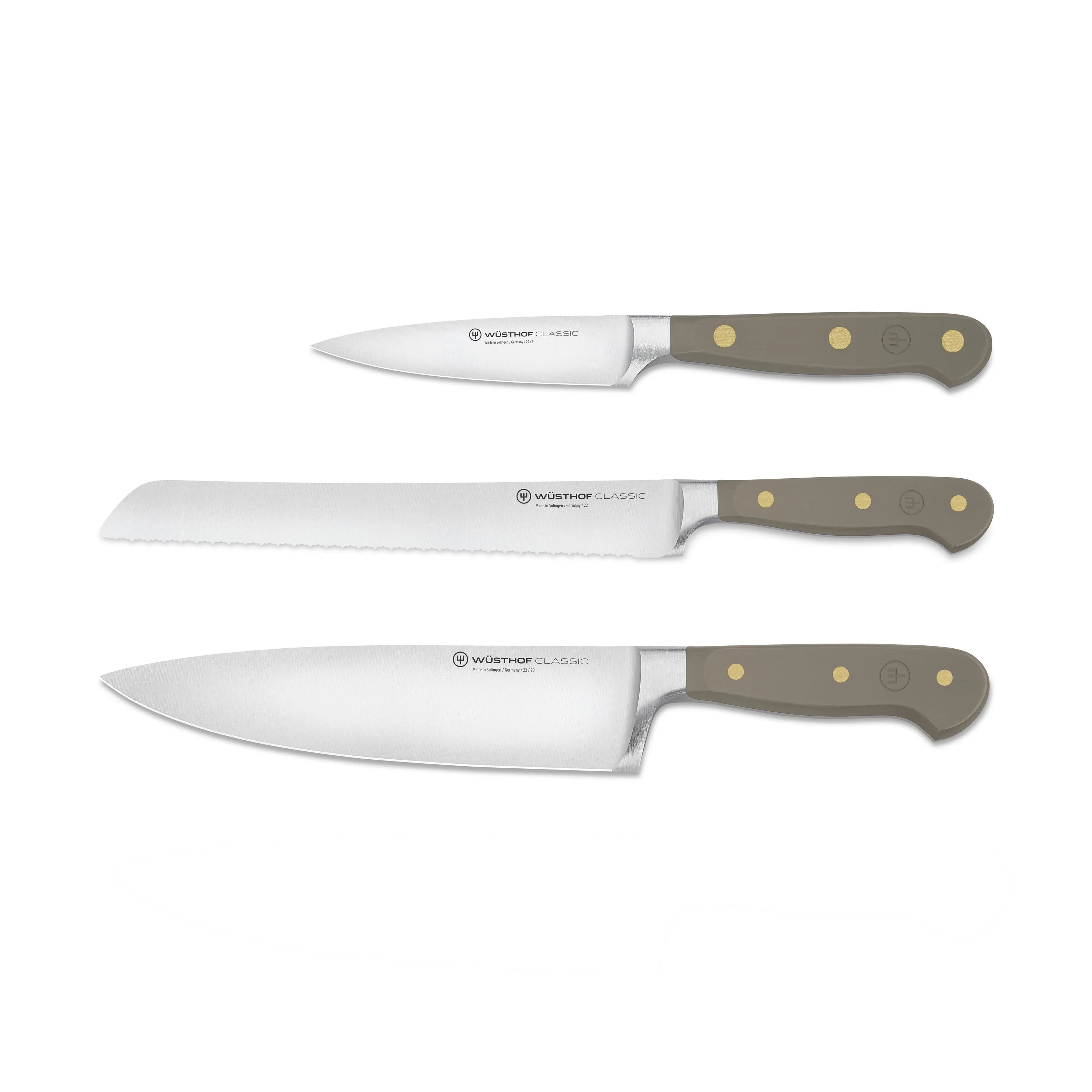 Wusthof 3Pc Classic Starter Set Velvet Oyster