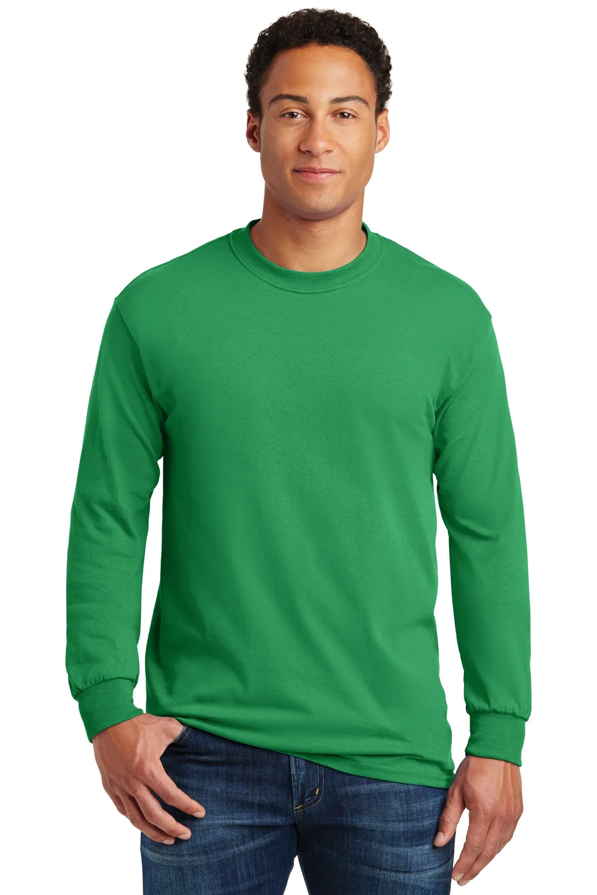 Gildan® - Heavy Cotton™ 100% Cotton Long Sleeve T-Shirt. view 5