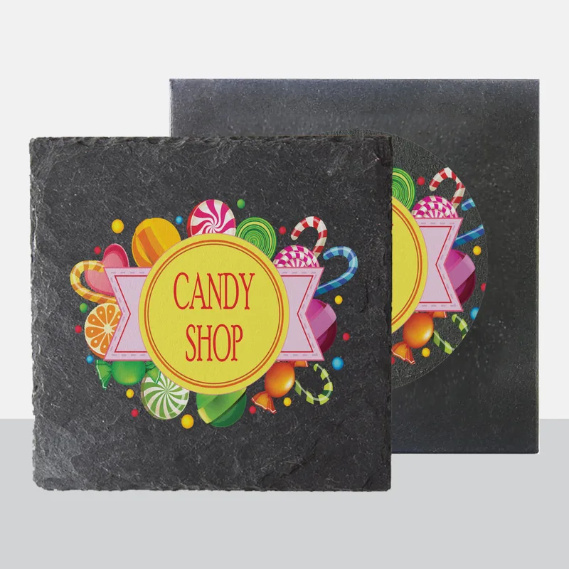 1 Pack Square Slate Coaster