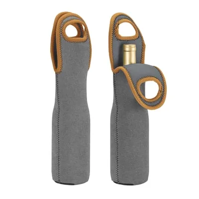 750 Ml Suede-ish-Neoprene Single Wine Tote view 5