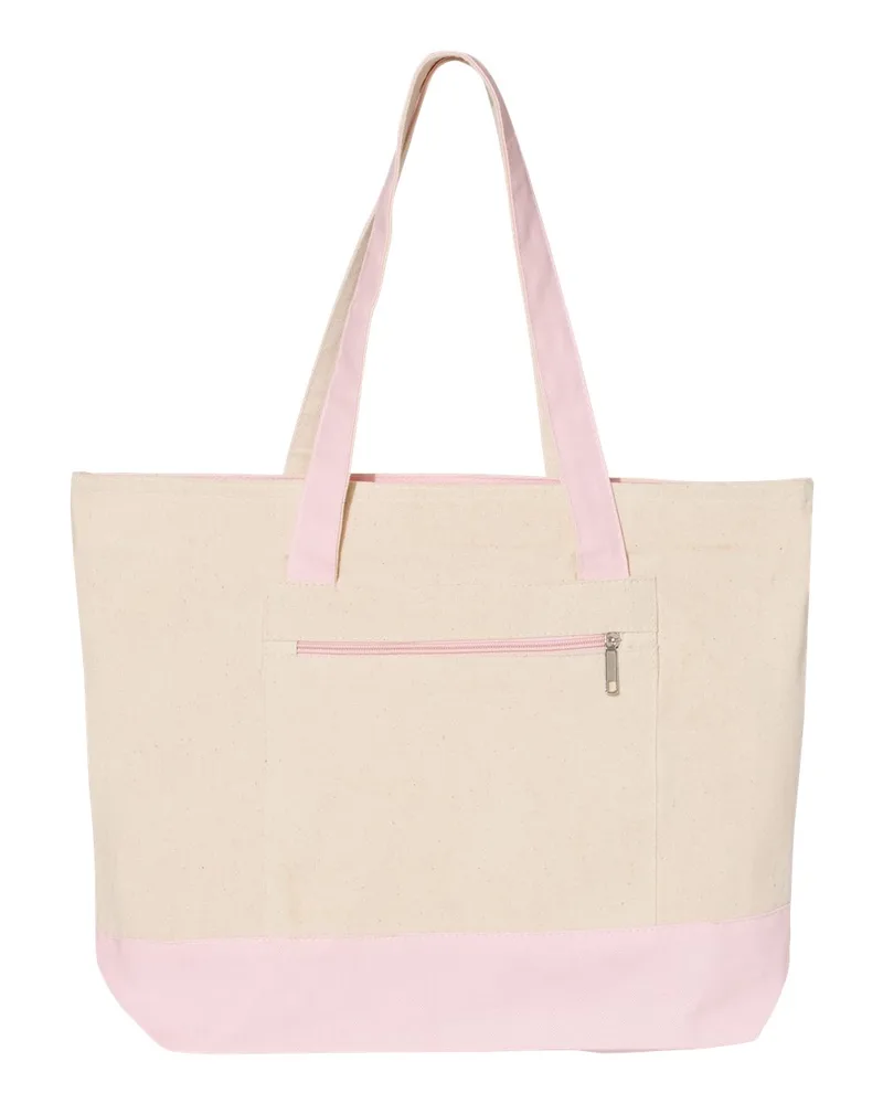 Q-Tees™ 19L Zippered Tote Bag view 4
