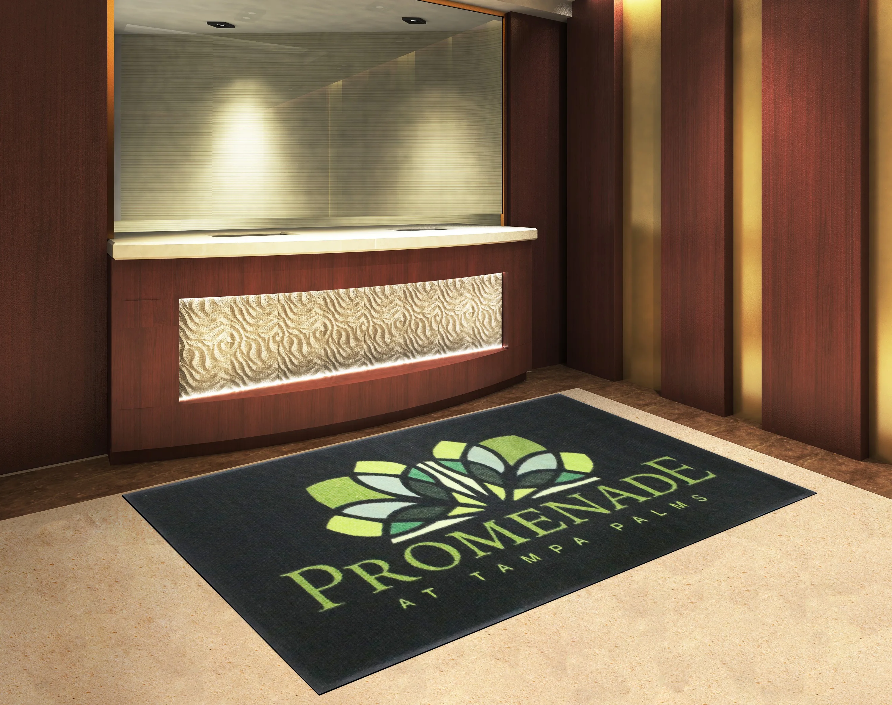 Berber Impressions HD Indoor/Outdoor Logo Floor Mat (3'x10')