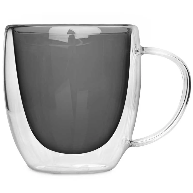 8.5 Oz. Double Wall Glass Mug view 2