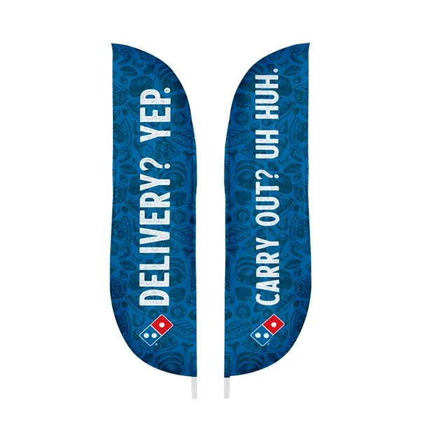 IMPORT 12' Double-Sided Blade Flag with Ground Spike view 2