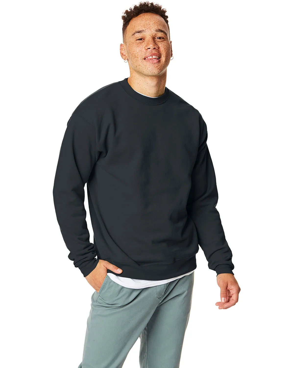 Hanes Printables Unisex Ecosmart® Crewneck Sweatshirt view 3