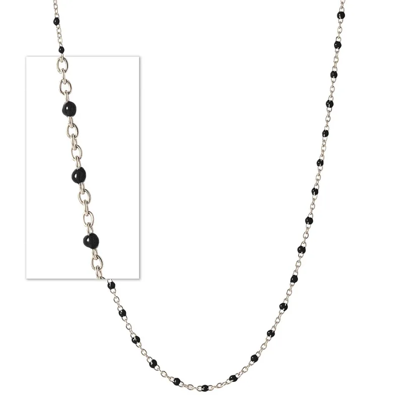 Jilco Inc Black Beaded Enamel Chain