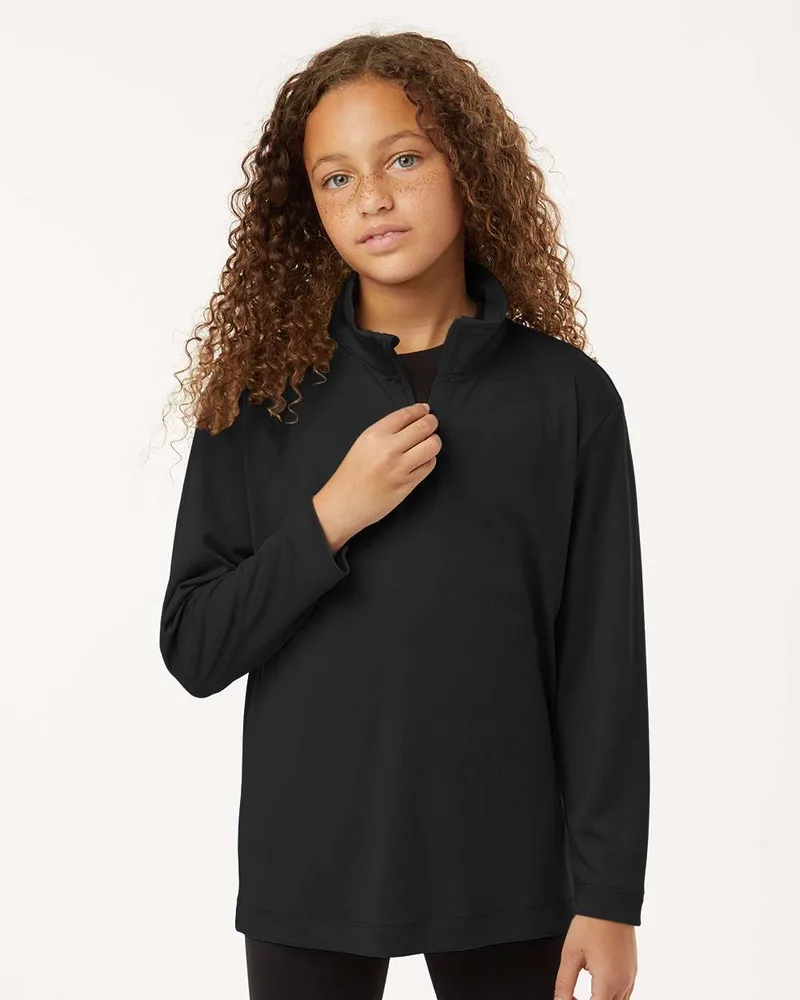 AllPro™ Pro-Lock Youth Performance Quarter-Zip Pullover Sweater