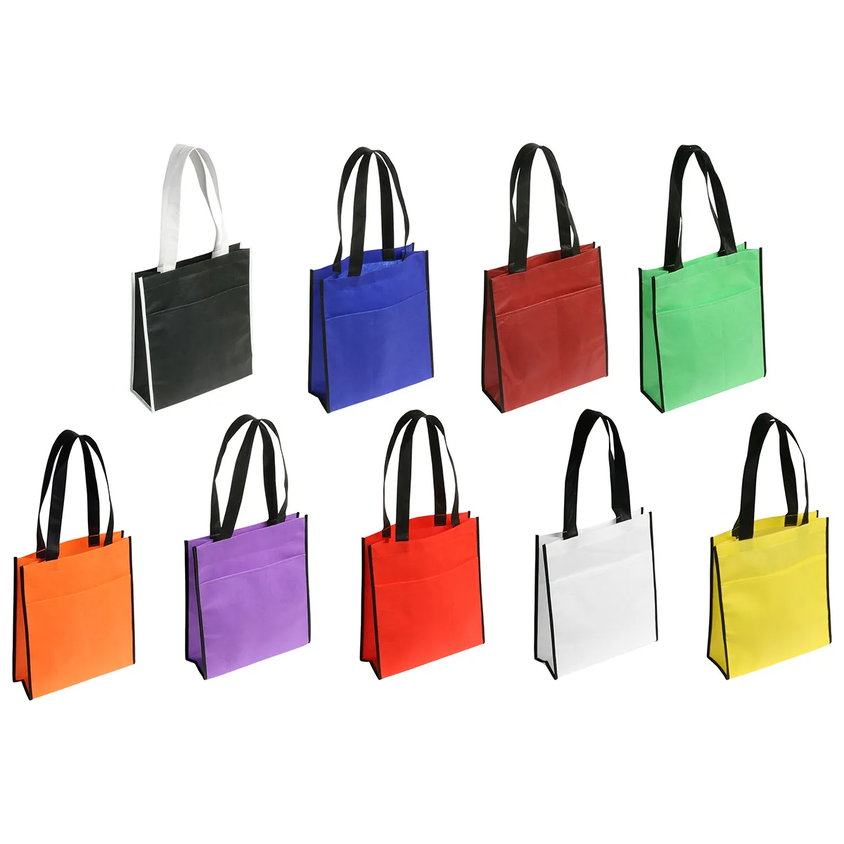 Peak Non-Woven Tote Bag with Pocket view 2