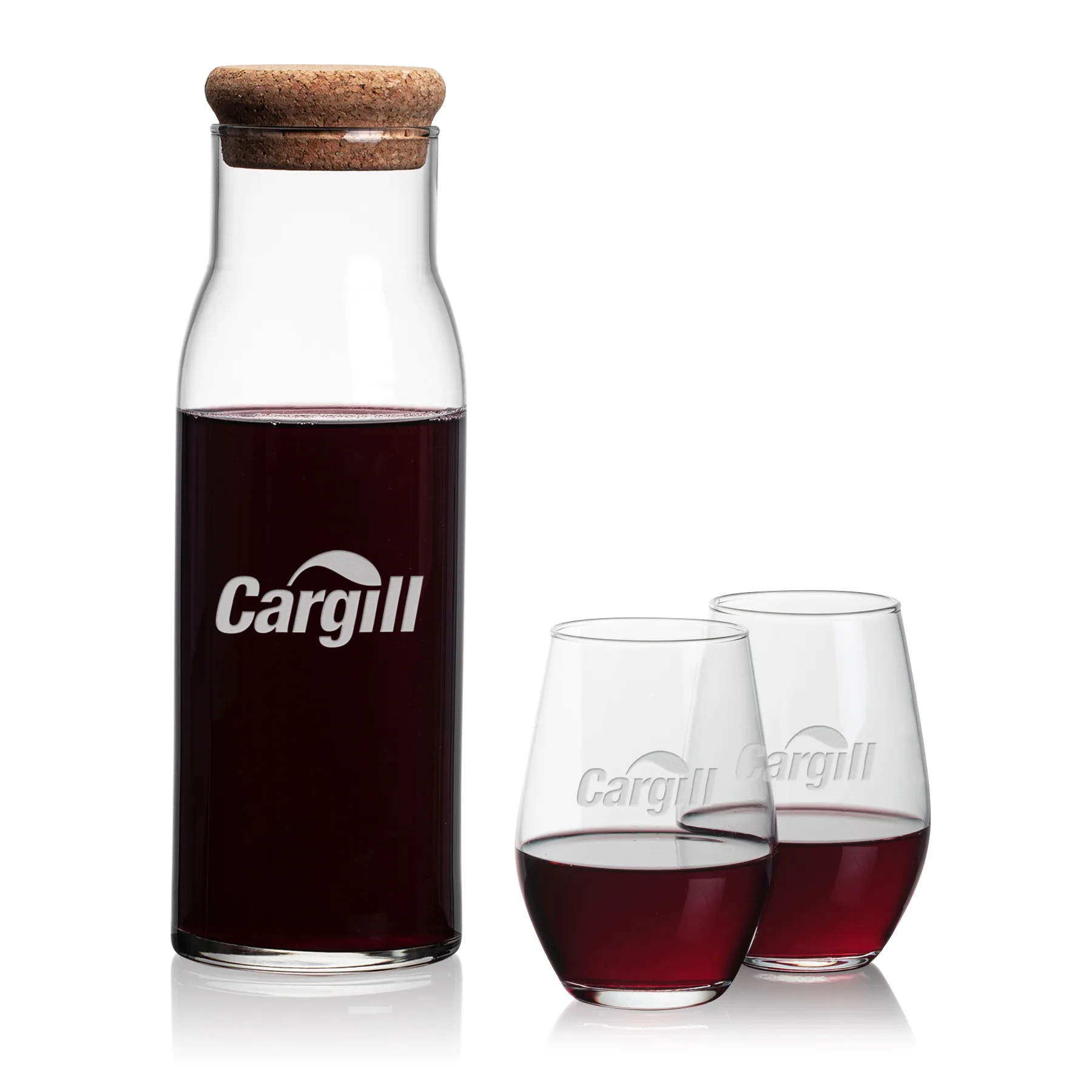 Carafe Stemless Set, Vale Set, Carafe & 2 Stemless