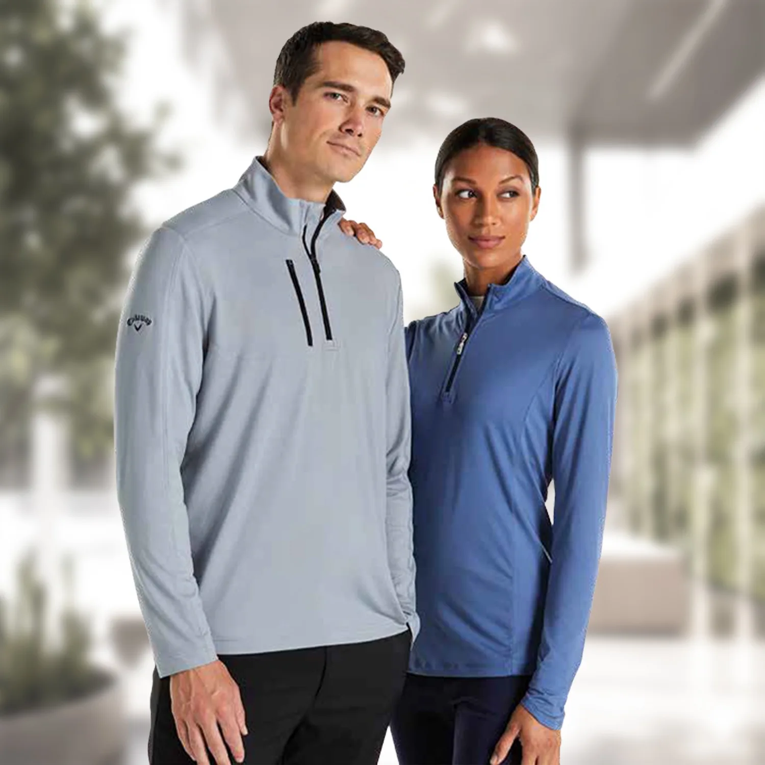 Callaway® Wind & Water Resistant UPF 50+ Women's 1/4-Zip Pullover with Custom Logo view 5