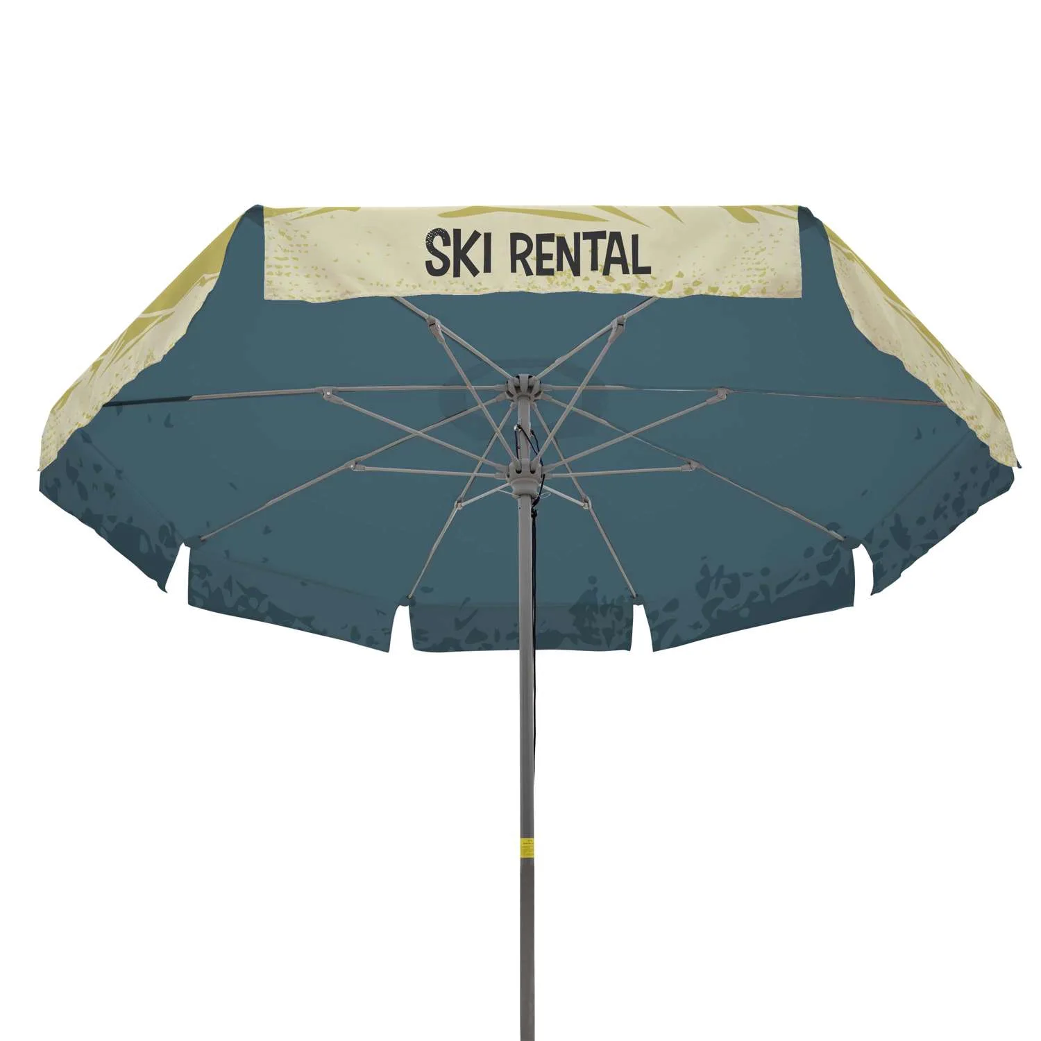 9' Market Umbrella Double-Sided Dye Sub Kit with Valance view 2
