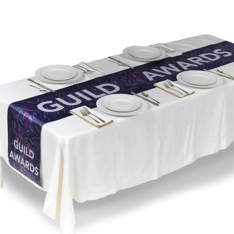 12Wx120L - Badge Satin Ribbon Runner - Sublimation