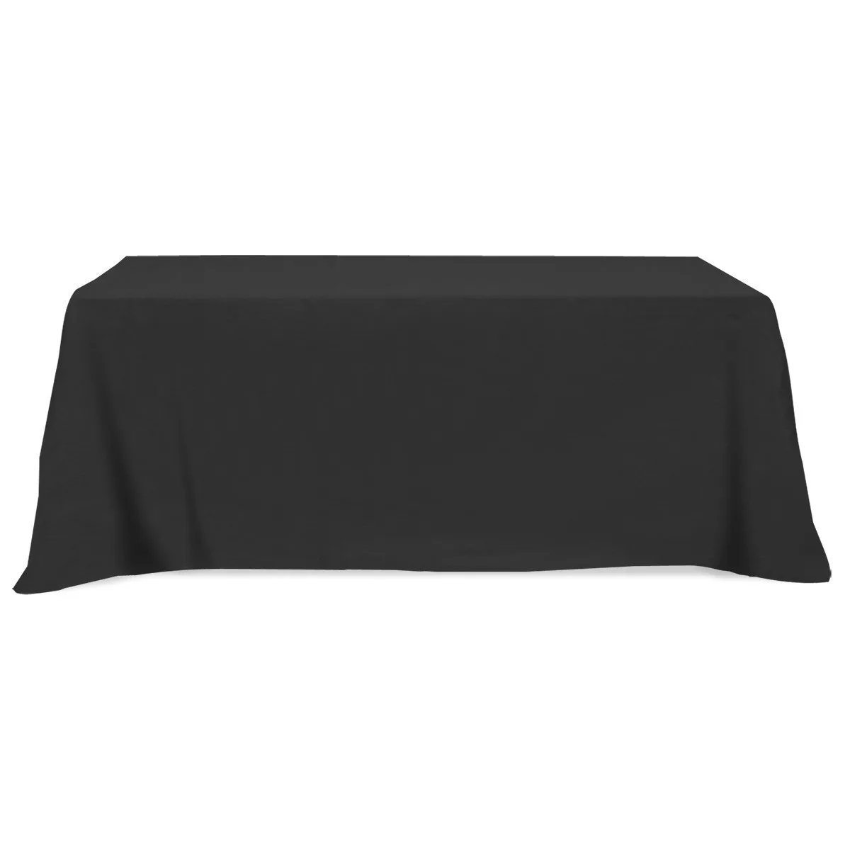 Flat Poly/cotton 3-sided Table Cover - Fits 8' Standard Table view 3