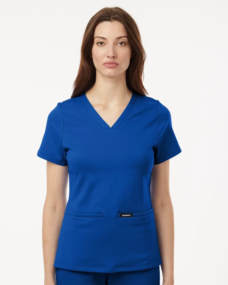 Jaanuu® Women's Cesi Ultrasoft Scrub V-Neck Top view 2
