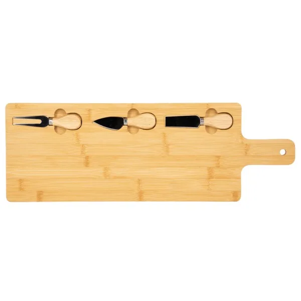 Long Charcuterie Board w/ Utensils view 3