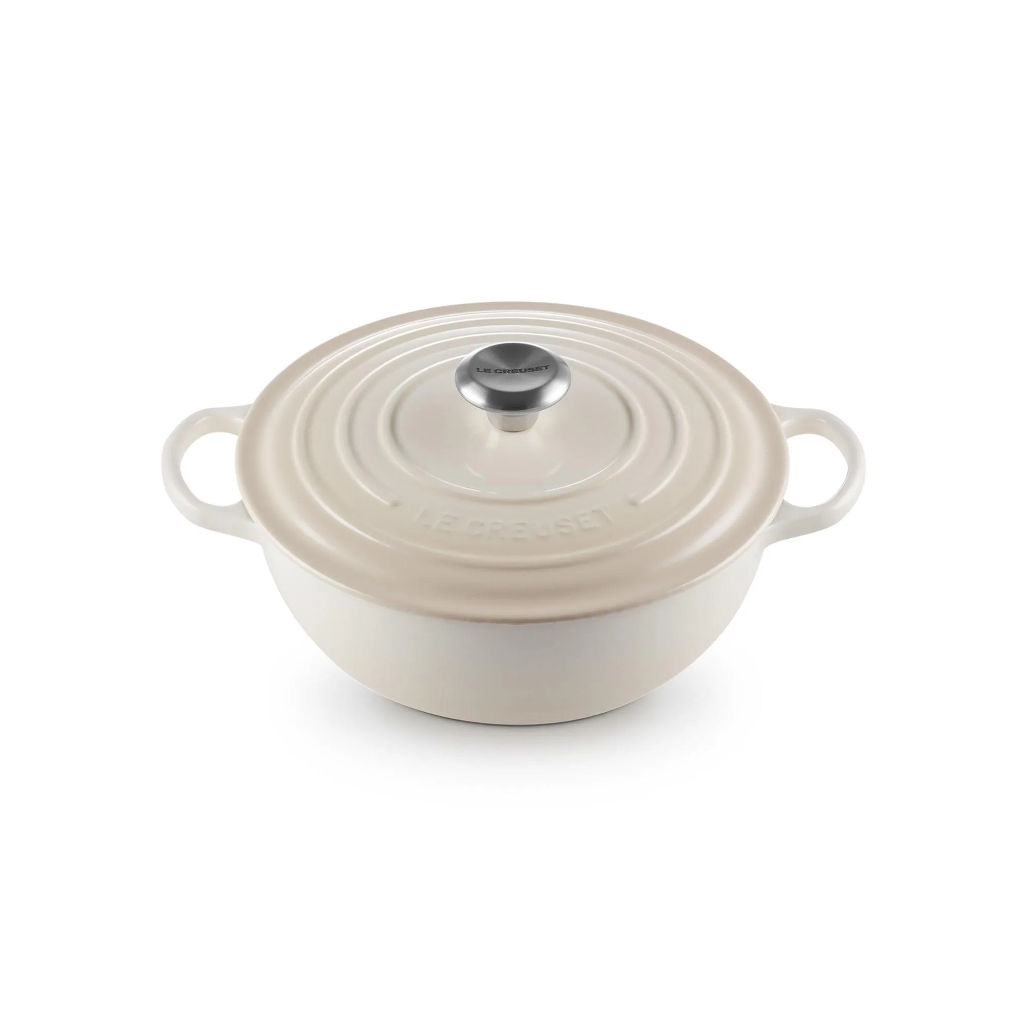 Le Creuset 4.5Qt Signature Round Cast Iron Soup Pot Meringue