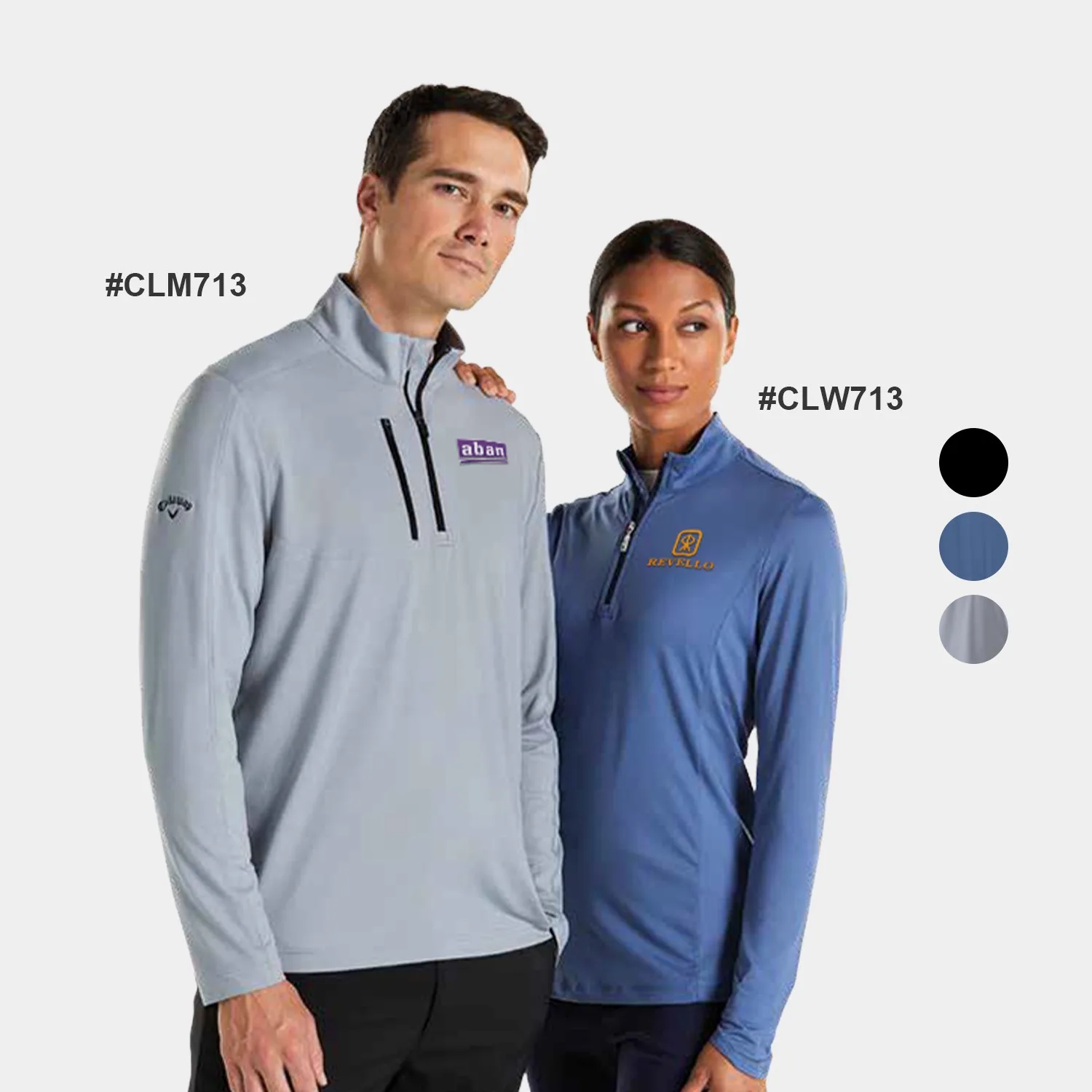 Callaway® Wind & Water Resistant UPF 50+ Women's 1/4-Zip Pullover with Custom Logo