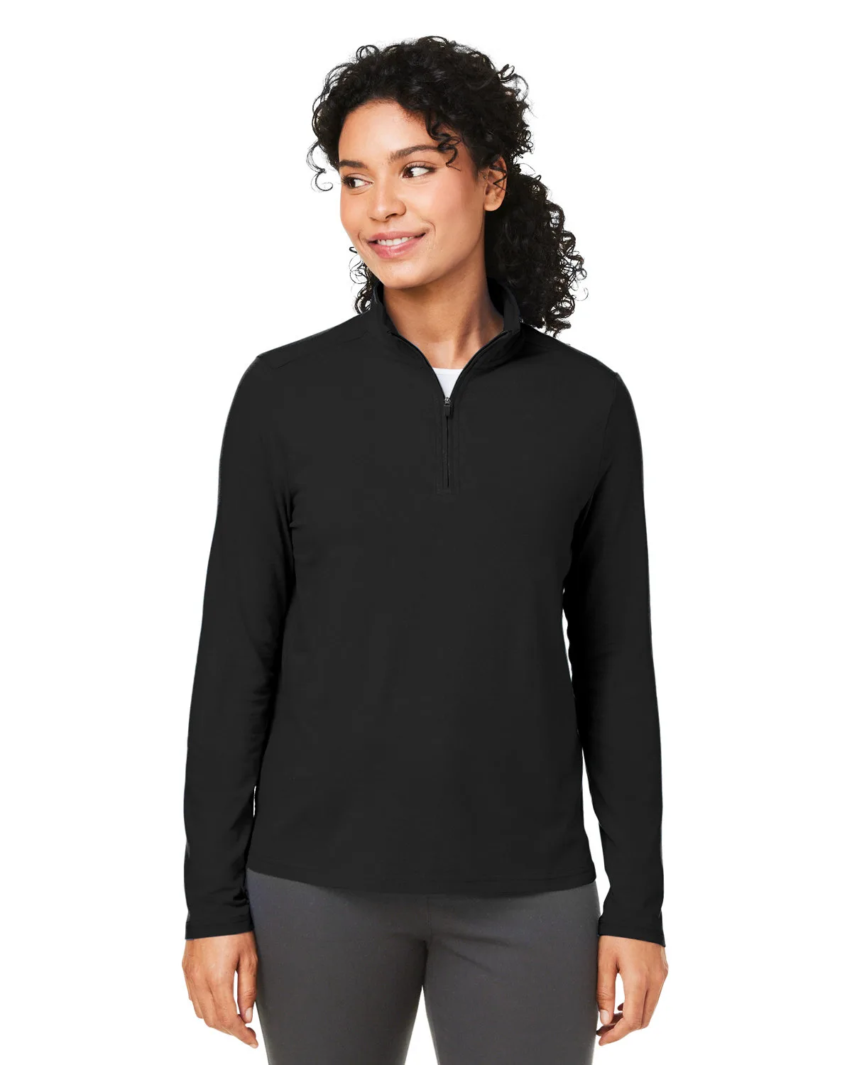 Devon and Jones® Women's Raleigh Stretch Quarter-Zip Pullover Sweater