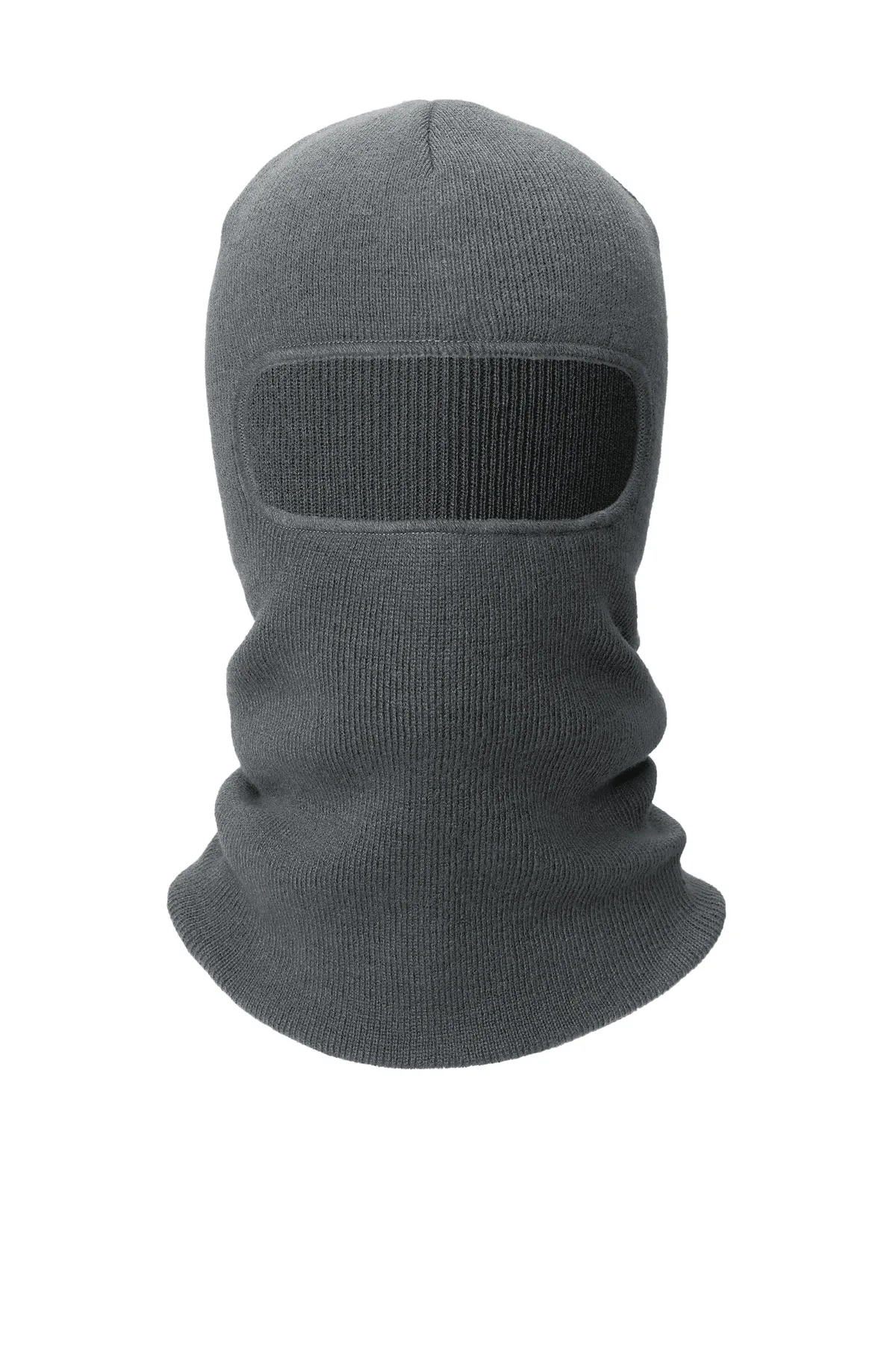 CornerStone® Rib Knit Face Mask — Black