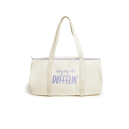 Small Natural Canvas Darling Duffel