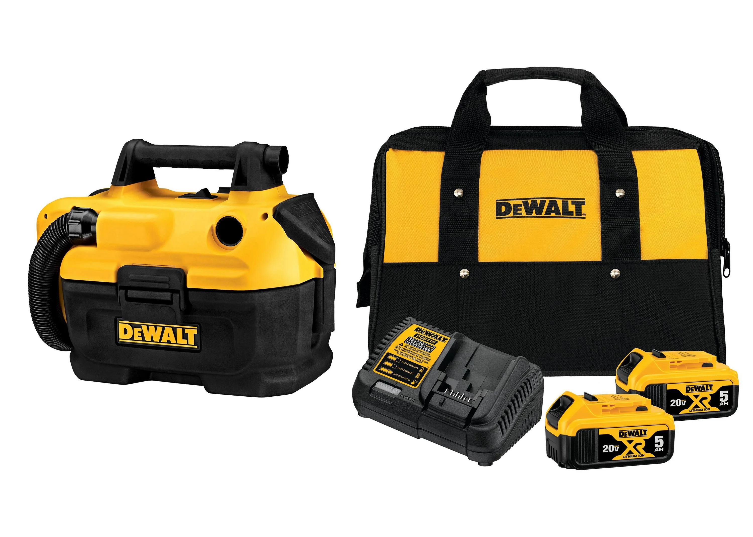 DeWalt 20V Cordless Wet/Dry Vacuum W/ Battery & Charger Kit