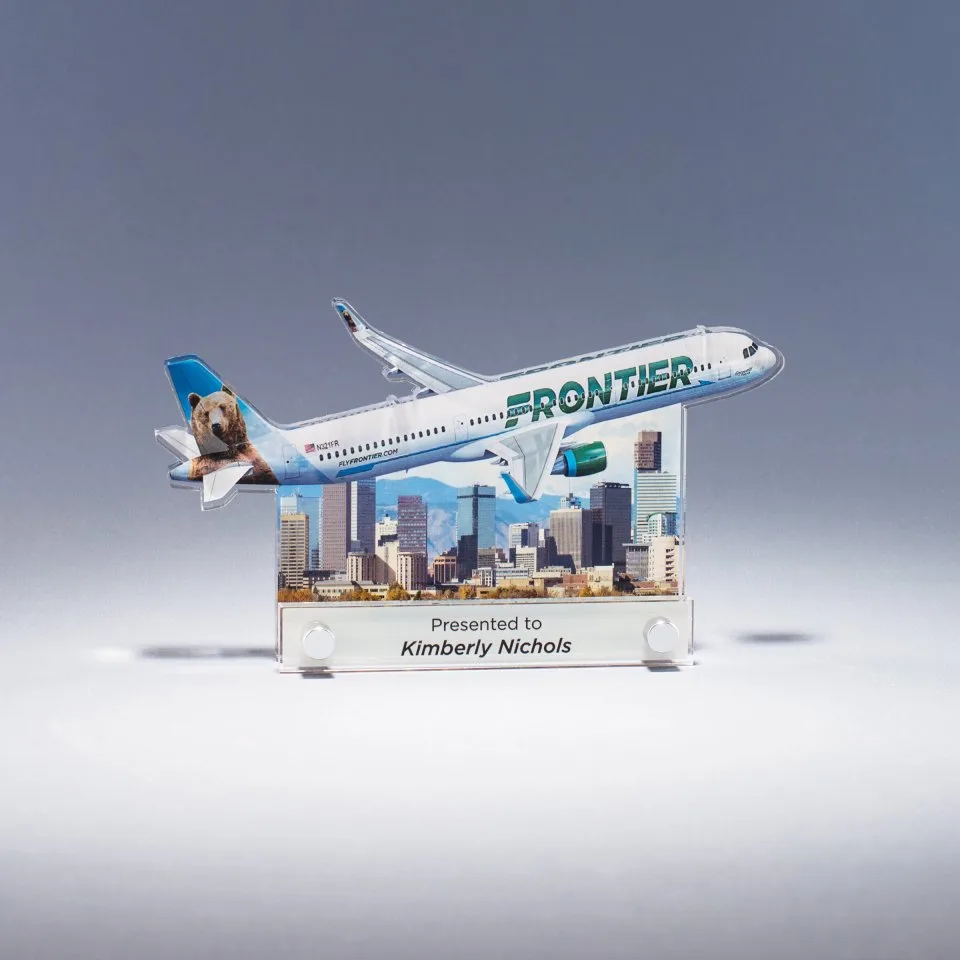 Multi Layered Custom Cut Acrylic Award (Up to 25 Square Inches)