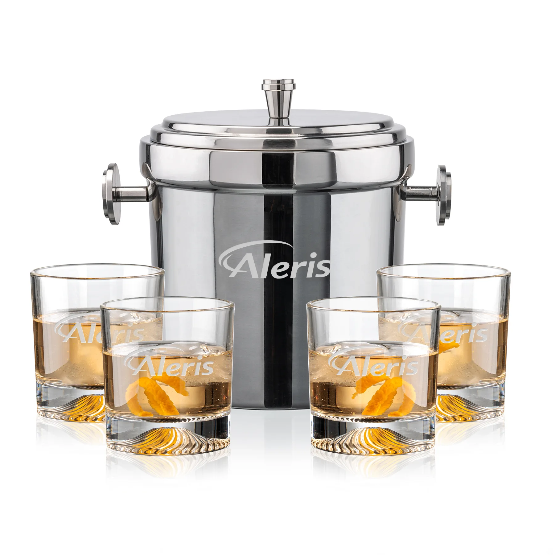 Milano Bucket Set, Laser Engraving, Set of 5